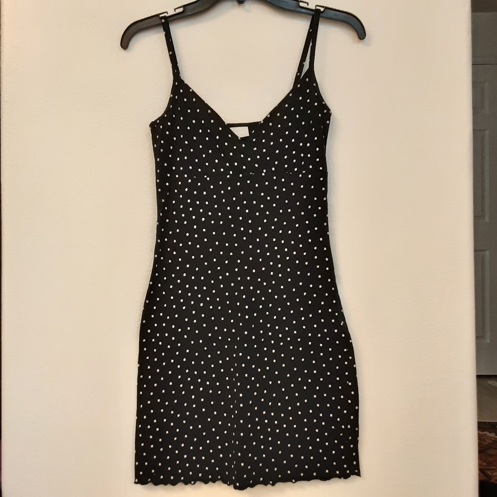 Abound Black & White Polka Dot Dress